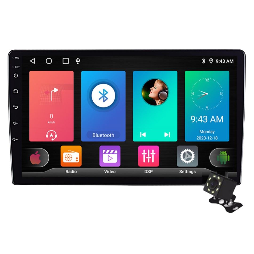 Pantalla Android 10.1"  Auto 2+64GB con GPS WiFi y Bluetooth